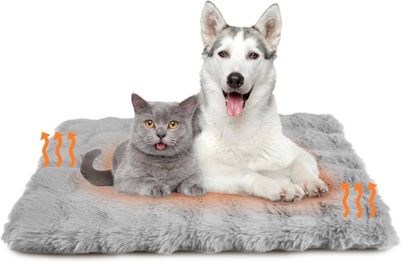 ZINGTERRA Self Warming Cat Bed,Self Heating Cat Dog Mat,Soft Extra Warm Thermal Pet Pad for Indoor Outdoor, Washable Cover Non-Slip Bottom Dog Thermal Blanket (23.7" x 17.8") - Image 1